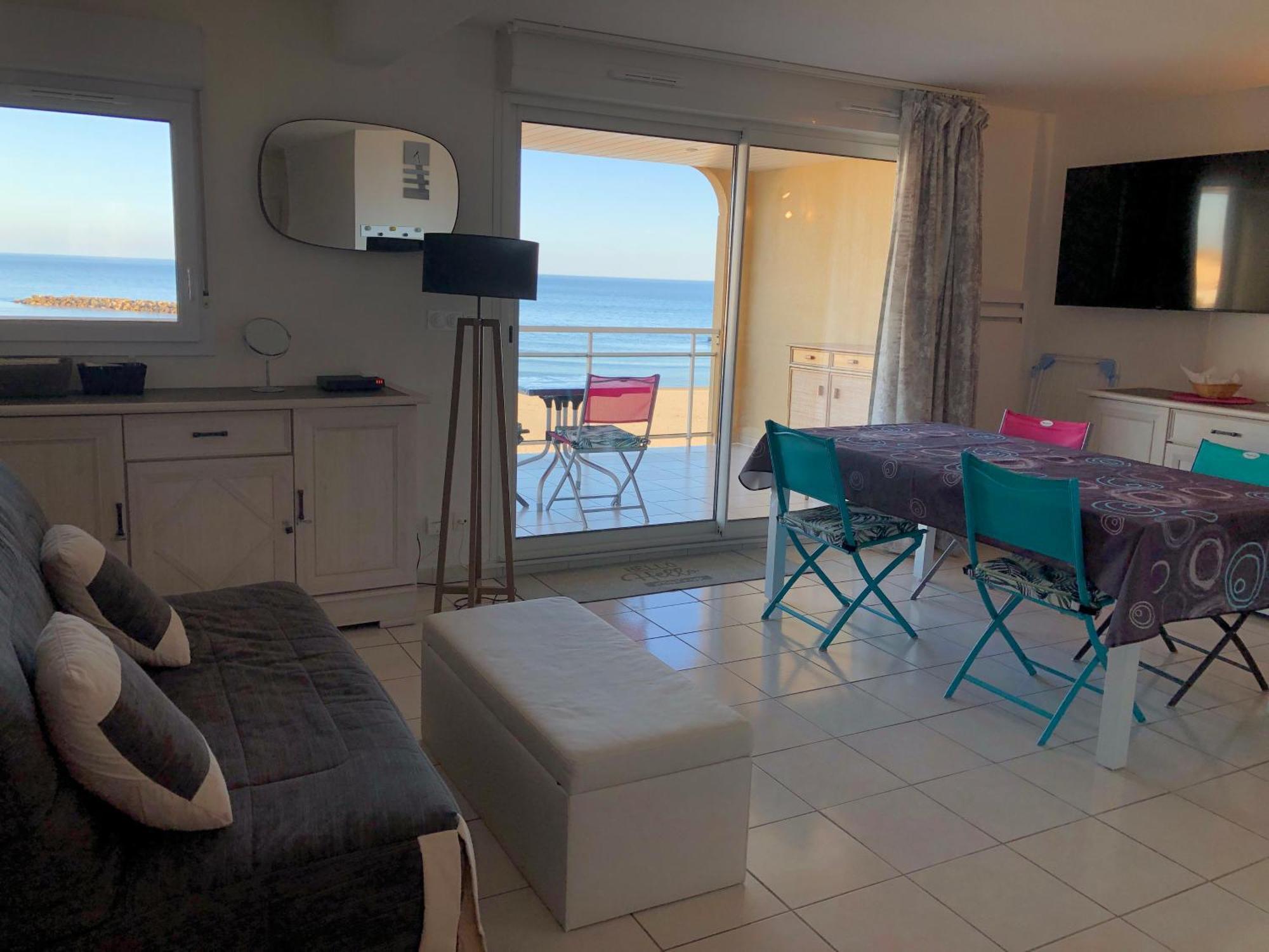 Appartement Front De Mer Valras-Plage Eksteriør billede